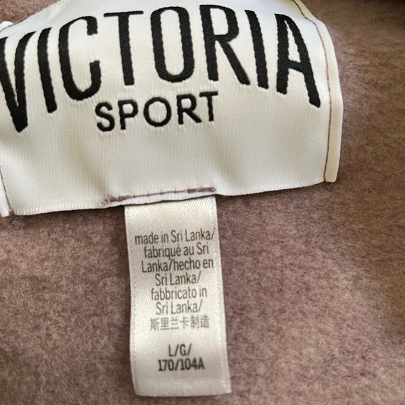 Victoria’s Secret Victoria Sport long sleeve full zip hoodie size large- mauve - Picture 9 of 10